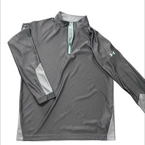 XL men’s under armour gray long sleeve light sweater